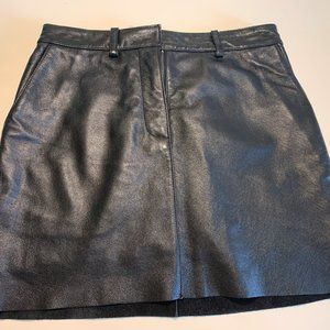 Leather black Skirt